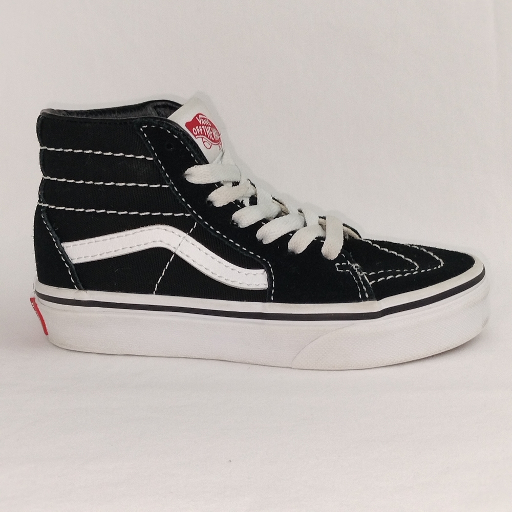 VANS OFF THE WALL Unisex Classics Sk8-Hi In Blk/Why Size 11 Kids - Picture 5 of 9